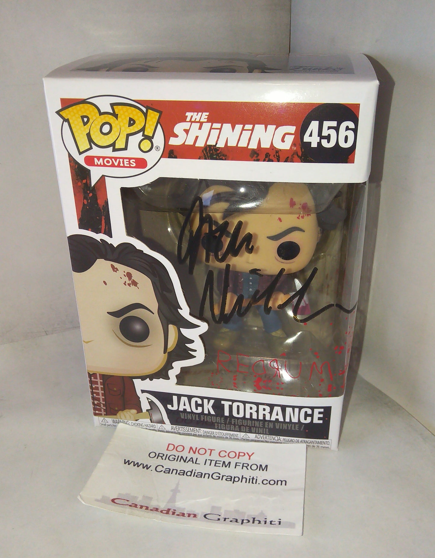 Jack Nicholson Hand Signed Autograph The Shining Funko Pop COA
