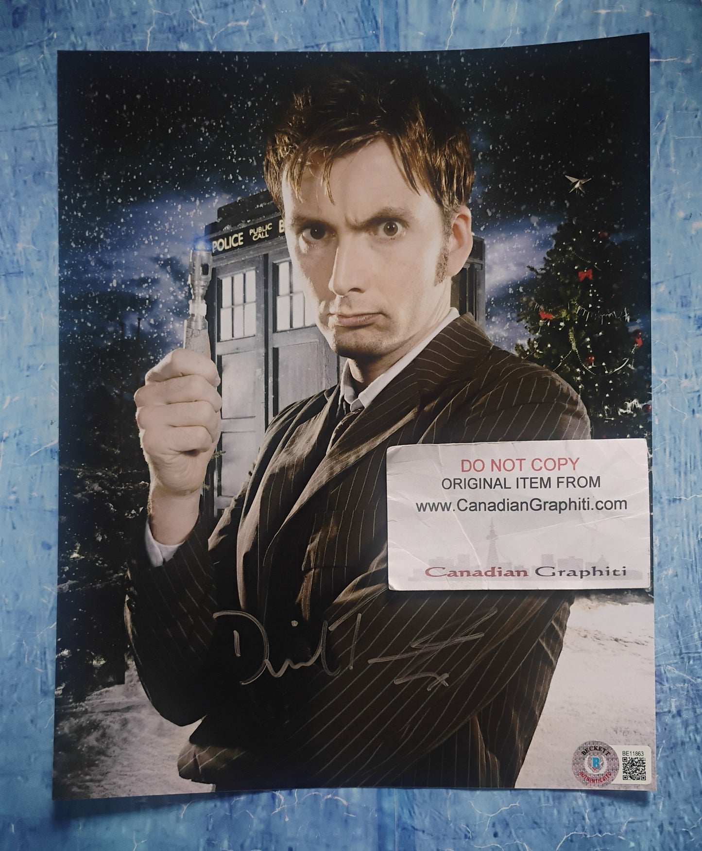 David Tennant Hand Signed Autograph 8x10 Photo BAS COA Doctor Who