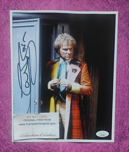 Colin Baker Hand Signed Autograph 8x10 Photo JSA COA Doctor Who