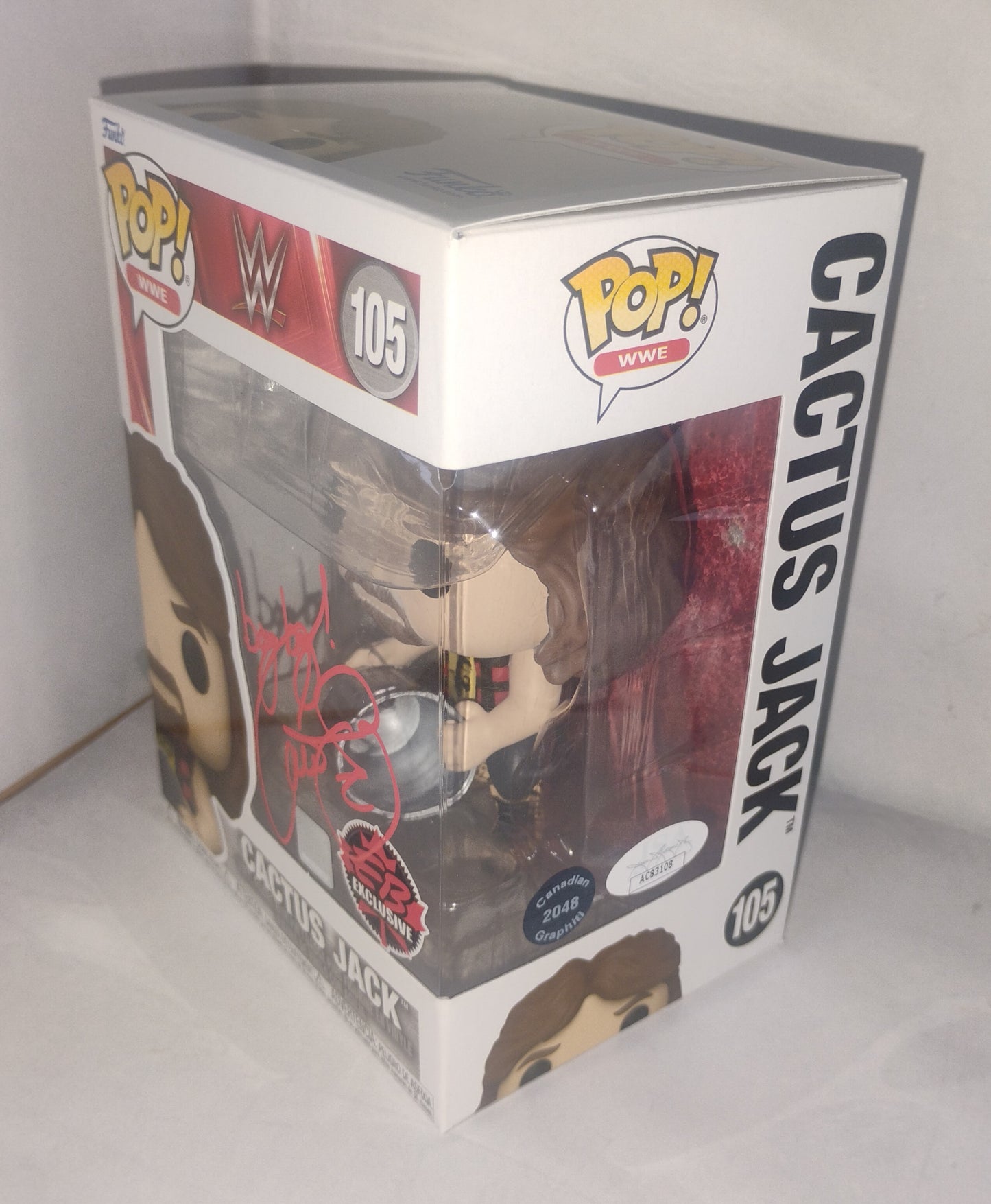 Mick Foley Hand Signed Autograph Cactus Jack Funko Pop JSA COA