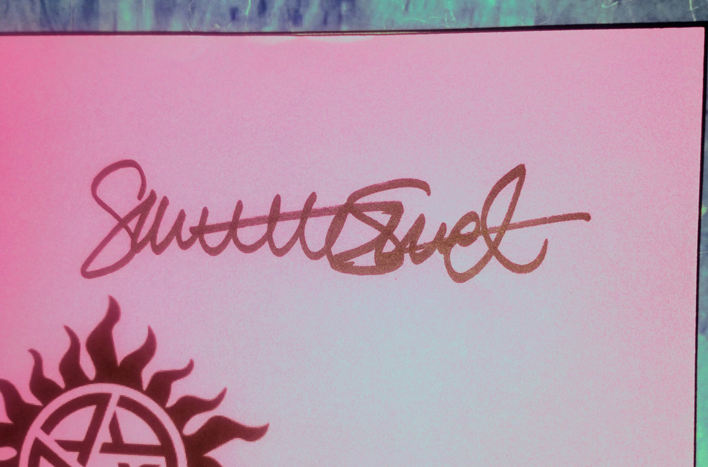 Supernatural 4x Cast Hand Signed Autograph Script COA Jensen Ackles, Jared Padalecki