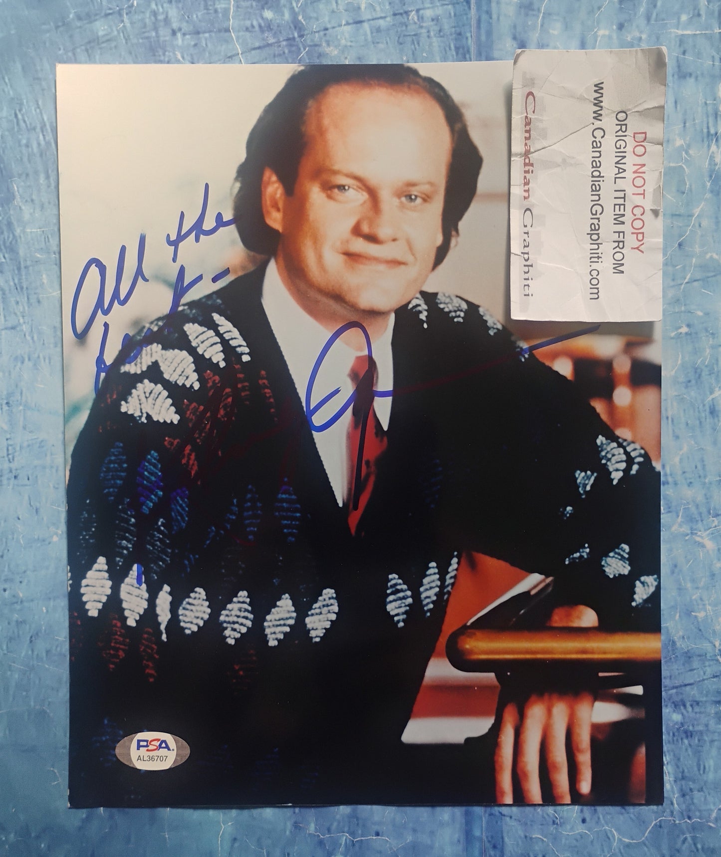 Kelsey Grammer Hand Signed Autograph 8x10 Photo PSA COA Frasier