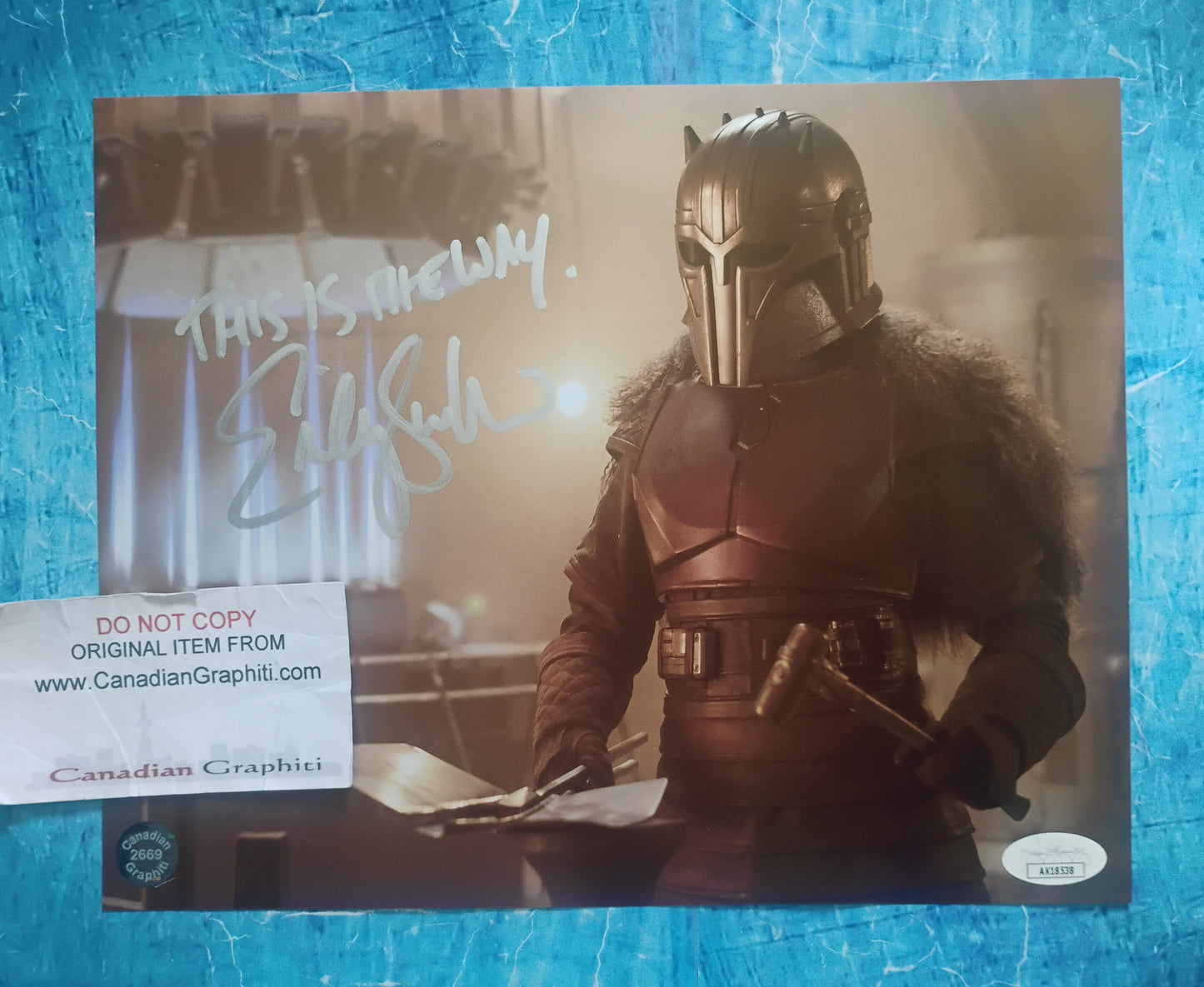 Emily Swallow Hand Signed Autograph 8x10 Photo JSA COA The Mandalorian