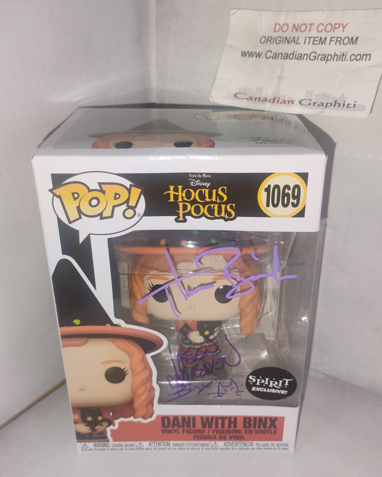 Jason Marsden & Thora Birch Hand Signed Autograph Hocus Pocus Funko Pop JSA COA