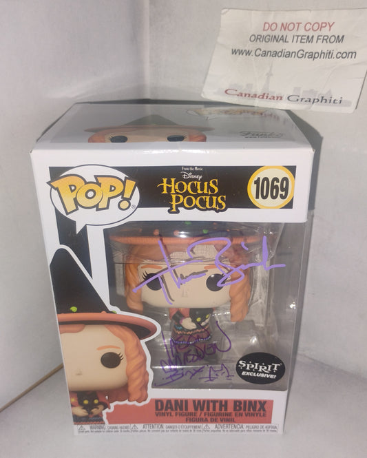 Jason Marsden & Thora Birch Hand Signed Autograph Hocus Pocus Funko Pop JSA COA