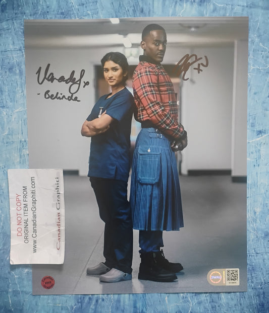 Ncuti Gatwa & Varada Sethu Hand Signed Autograph 8x10 Photo SWAU COA Doctor Who