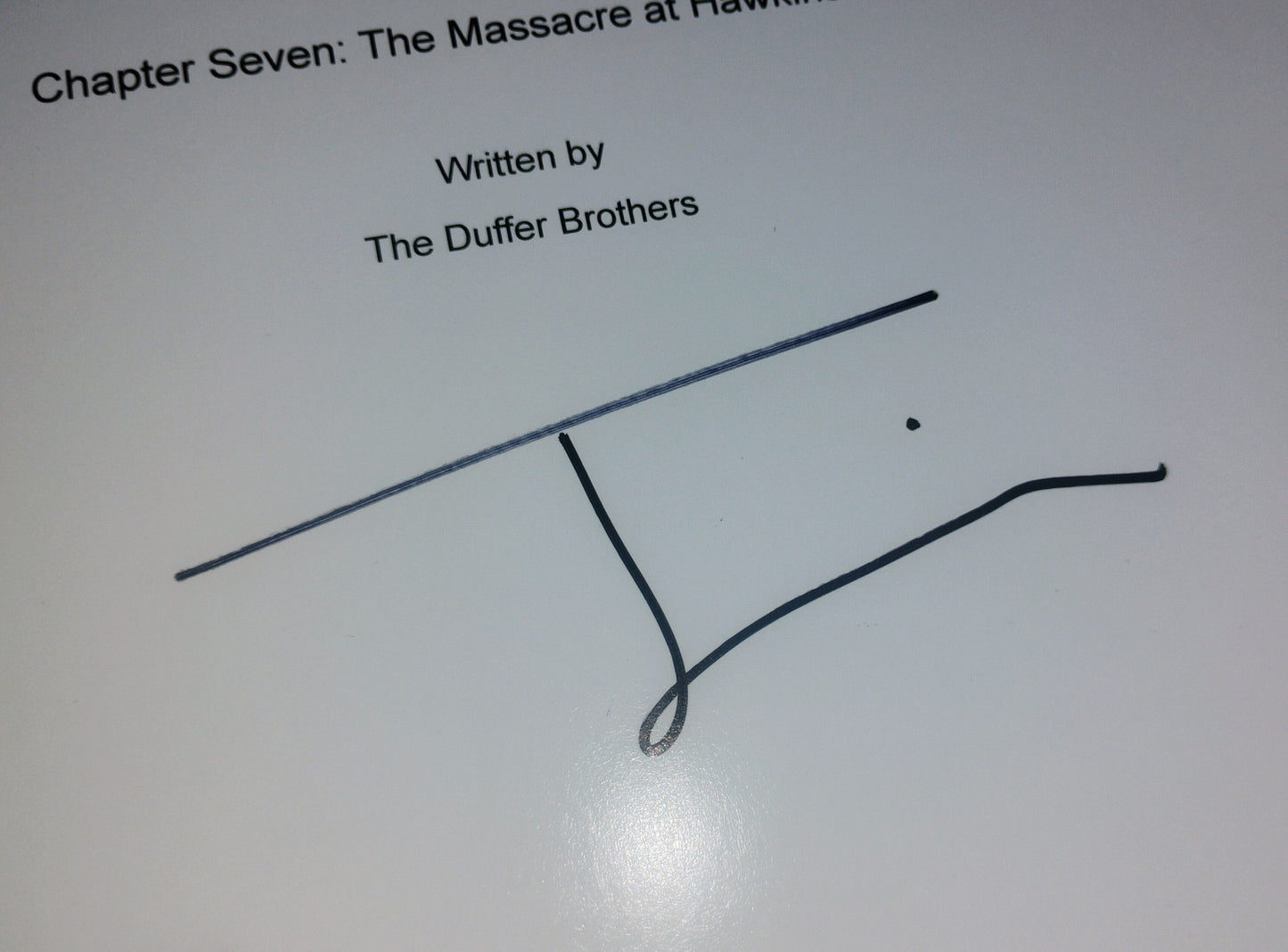 Joseph Quinn Hand Signed Autograph Stranger Things Script COA