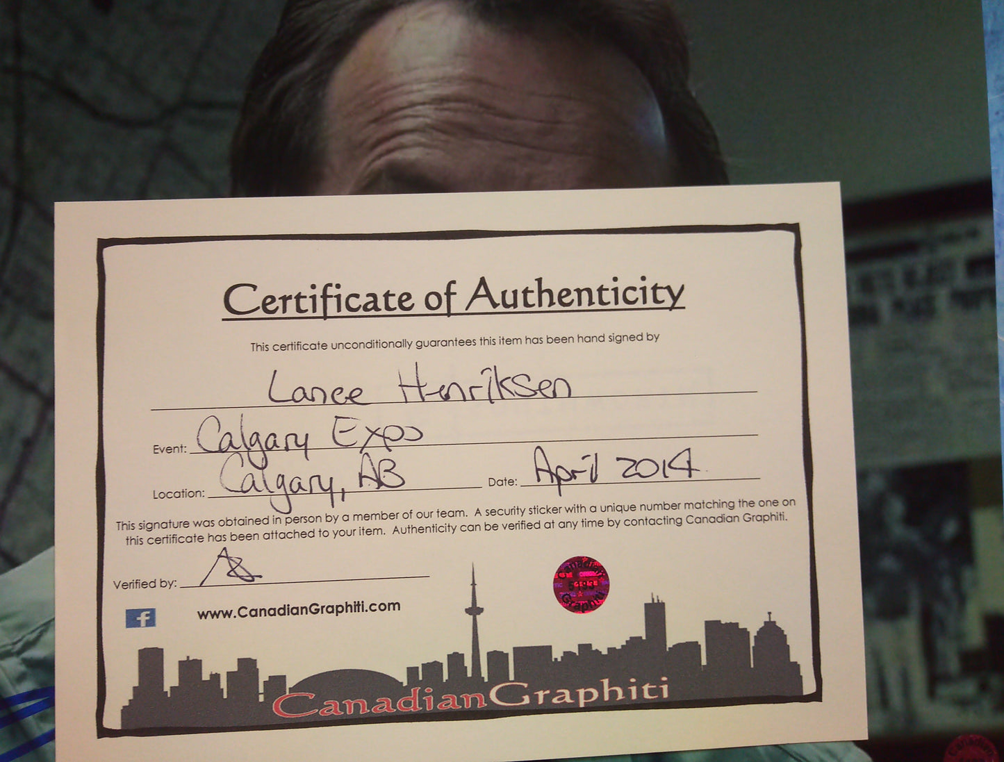 Lance Henriksen Hand Signed Autograph 8x10 Photo COA Terminator