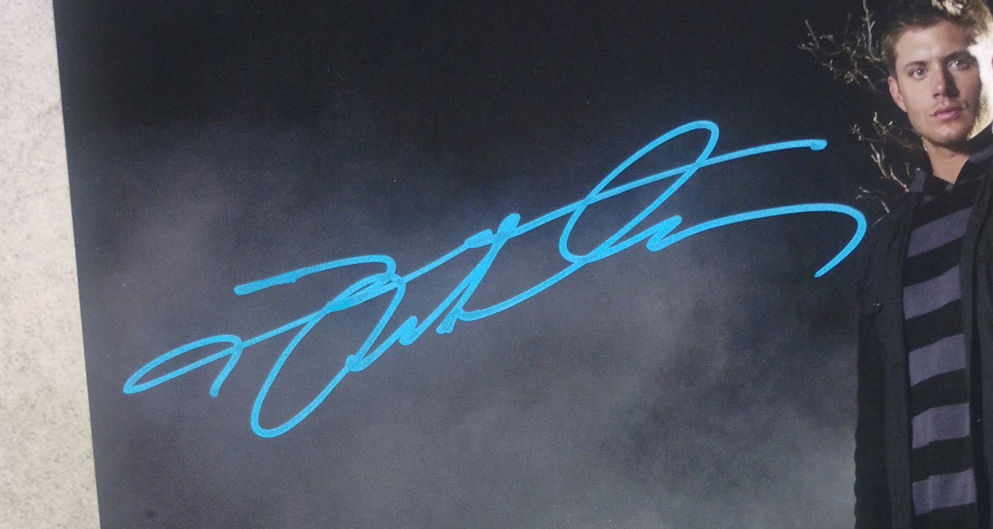 Jensen Ackles & Jared Padalecki Hand Signed Autograph 11x14 Photo COA Supernatural