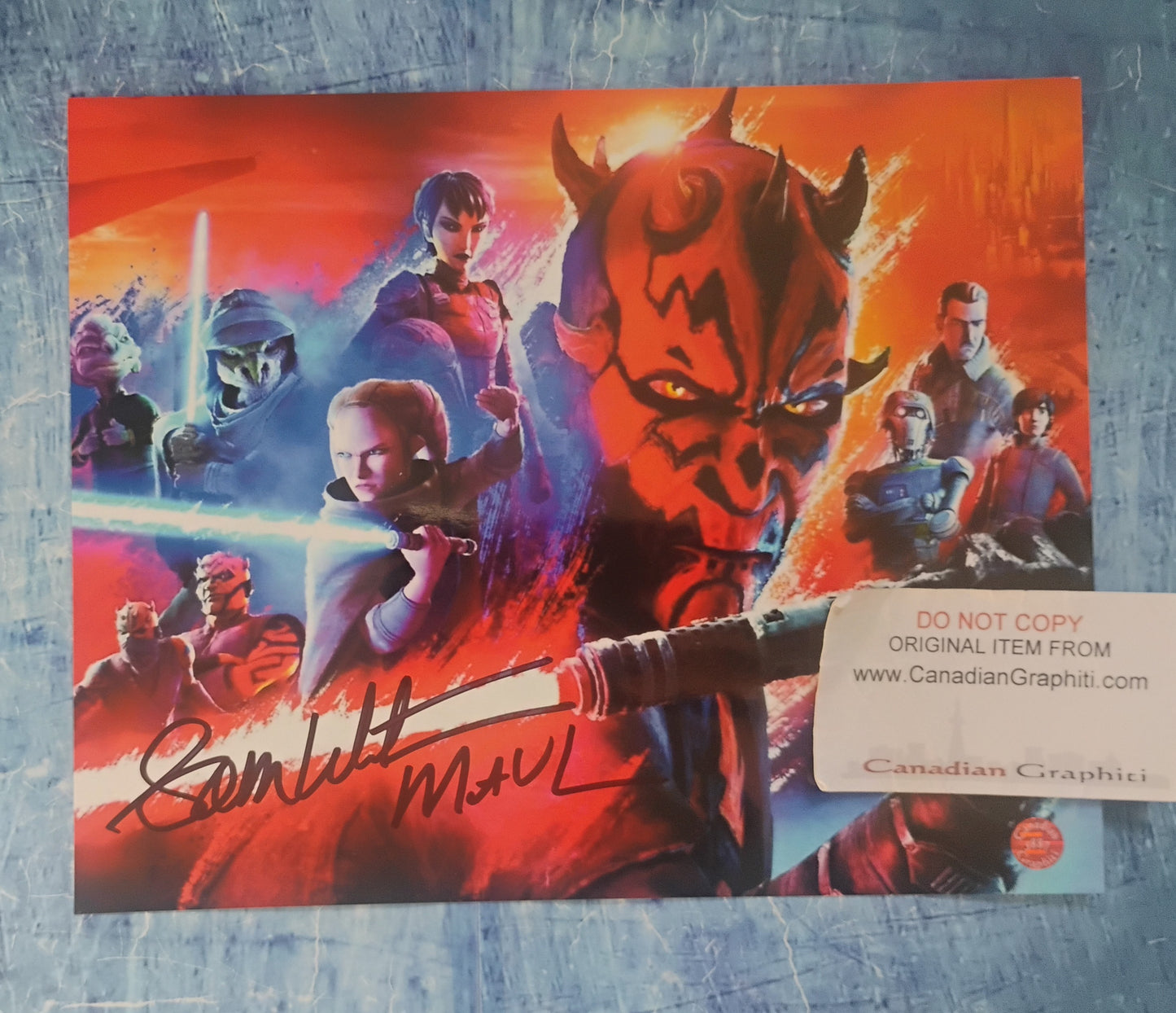 Sam Witwer Hand Signed Autograph 8x10 Photo OPix COA Star Wars Darth Maul