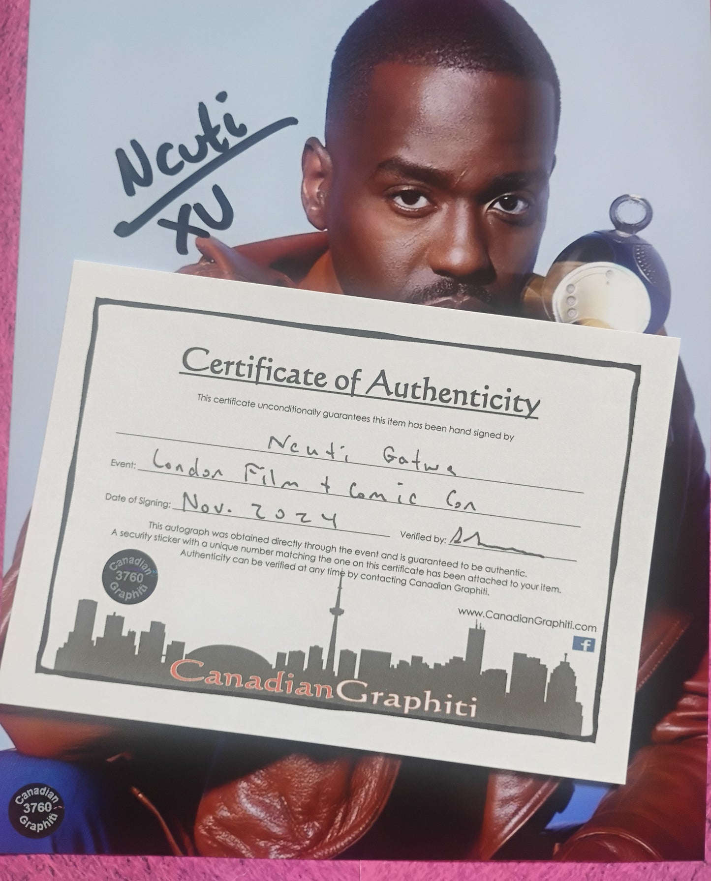 Ncuti Gatwa Hand Signed Autograph 8x10 Photo COA Doctor Who