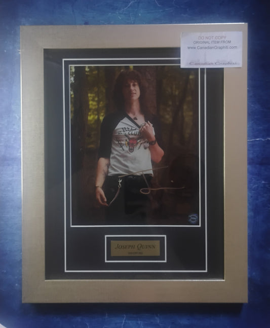 Joseph Quinn Hand Signed Autograph Photo Framed COA Stranger Things