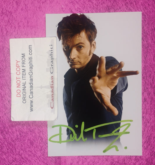 David Tennant Hand Signed Autograph Photo COA Doctor Who