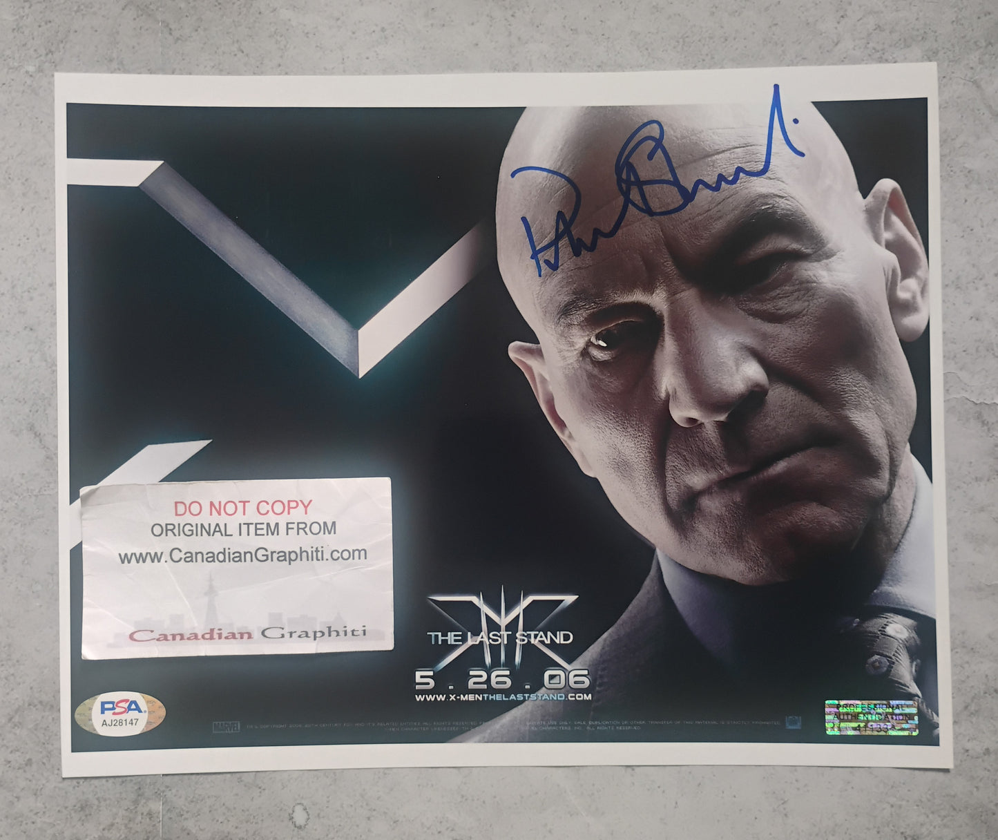 Patrick Stewart Hand Signed Autograph 8x10 Photo PSA COA X-Men