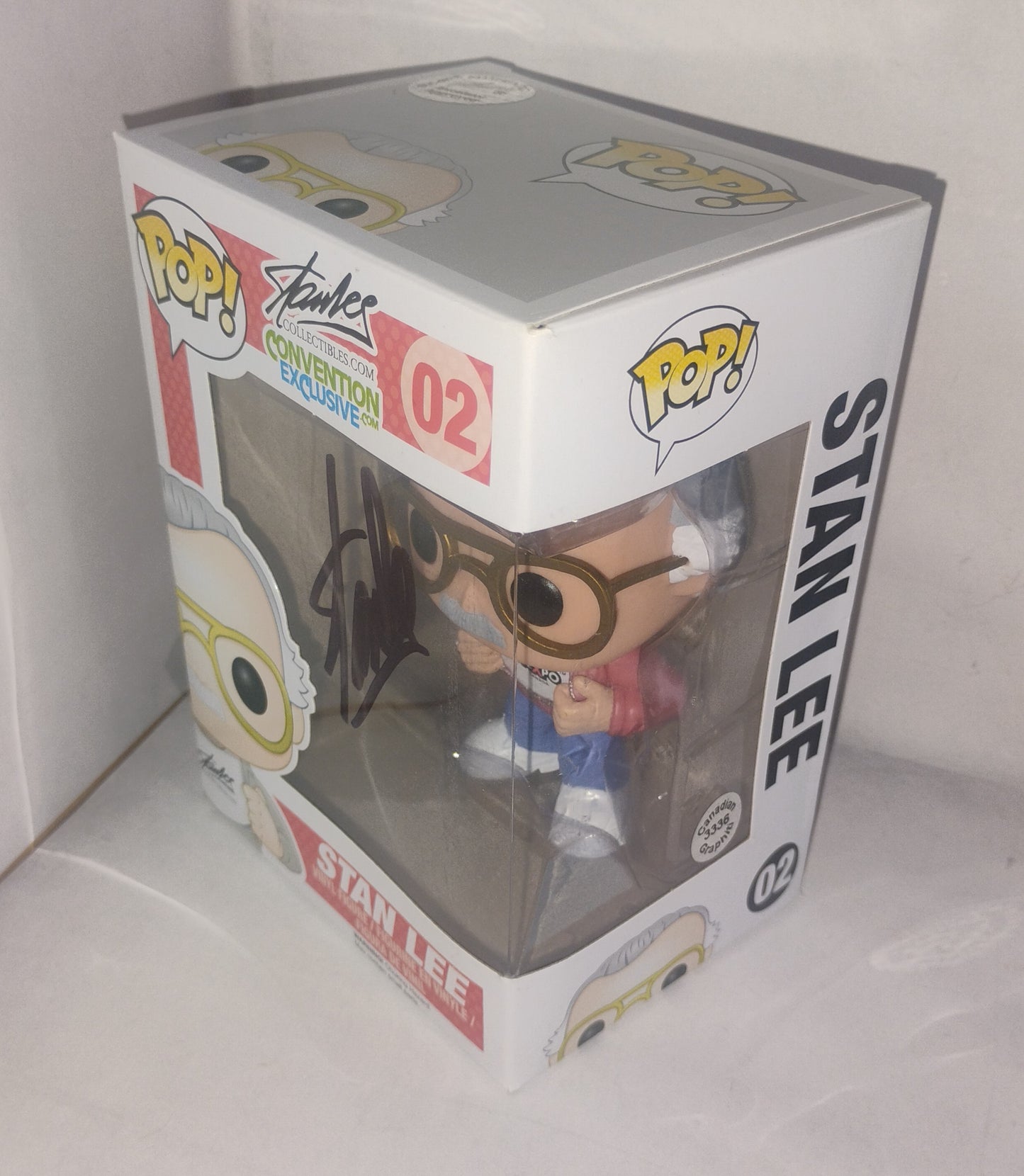 Stan Lee Hand Signed Autograph Fan Expo Canada Exclusive Funko Pop COA