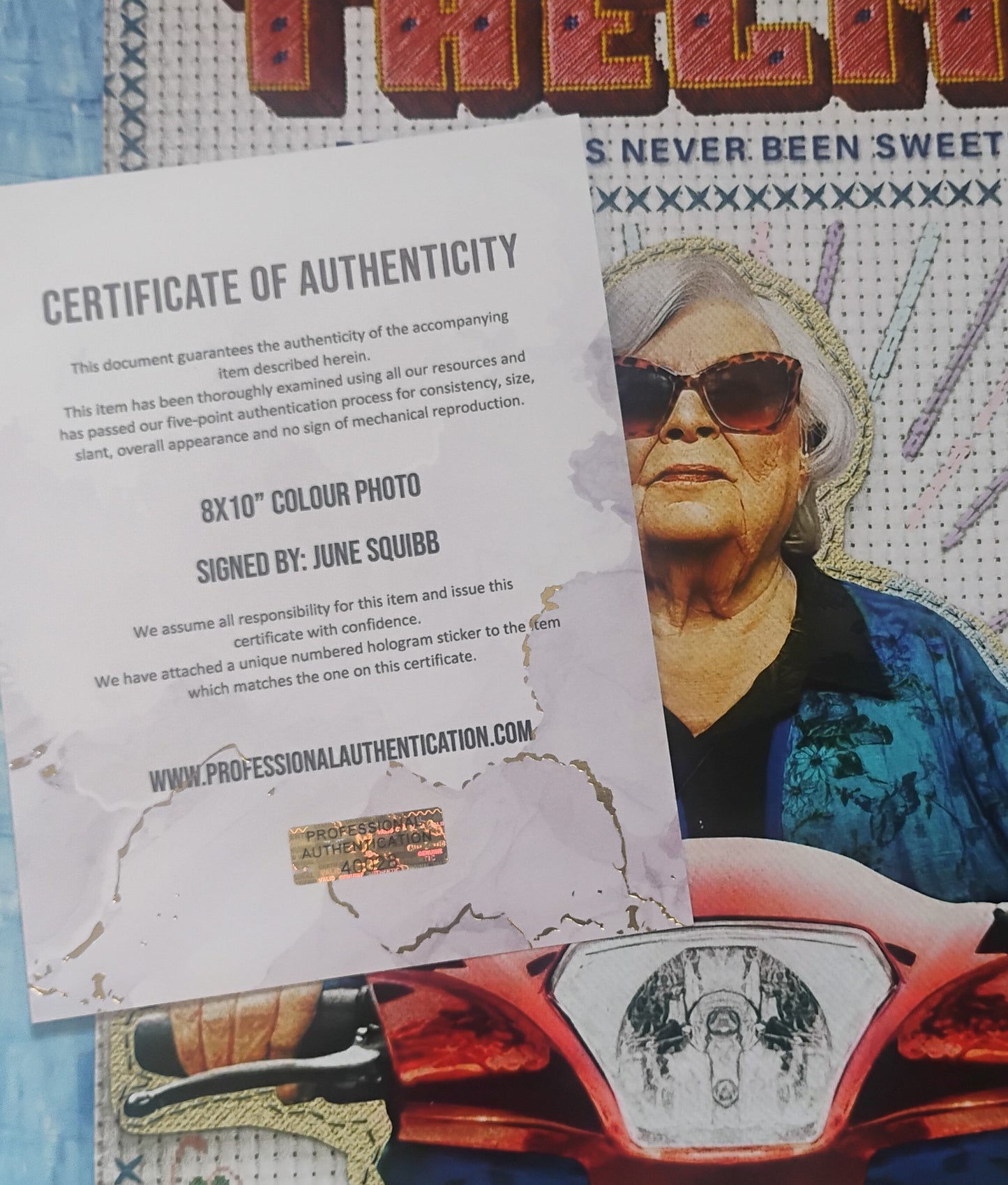 June Squibb Hand Signed Autograph 8x10 Photo COA