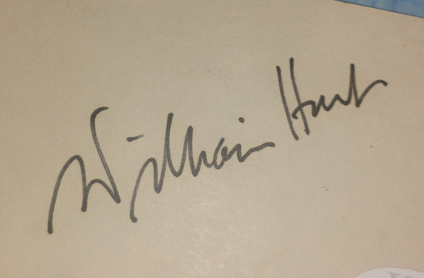 William Hurt Hand Signed Autograph Index Card JSA COA