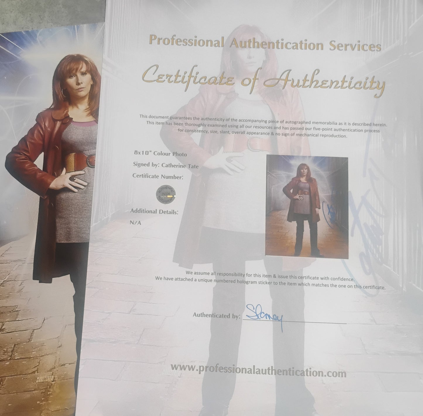 Catherine Tate Hand Signed Autograph 8x10 Photo COA Doctor Who