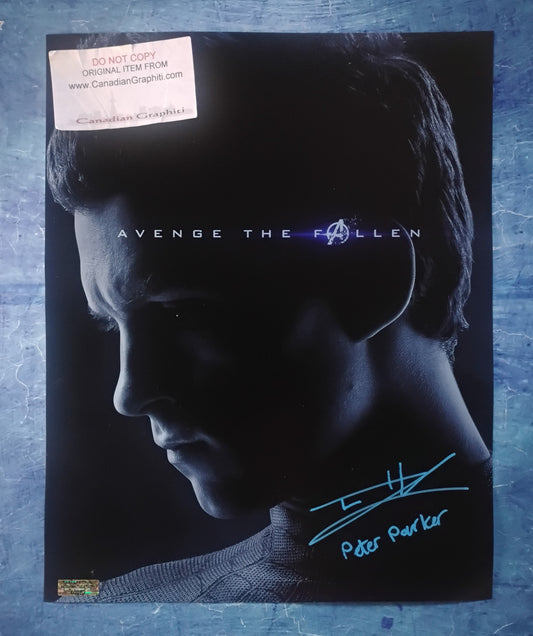 Tom Holland Hand Signed Autograph 11x14 Photo COA Spider-man