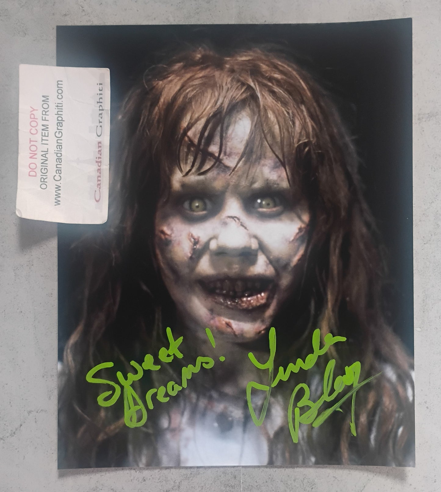 Linda Blair Hand Signed Autograph 8x10 Photo COA The Exorcist