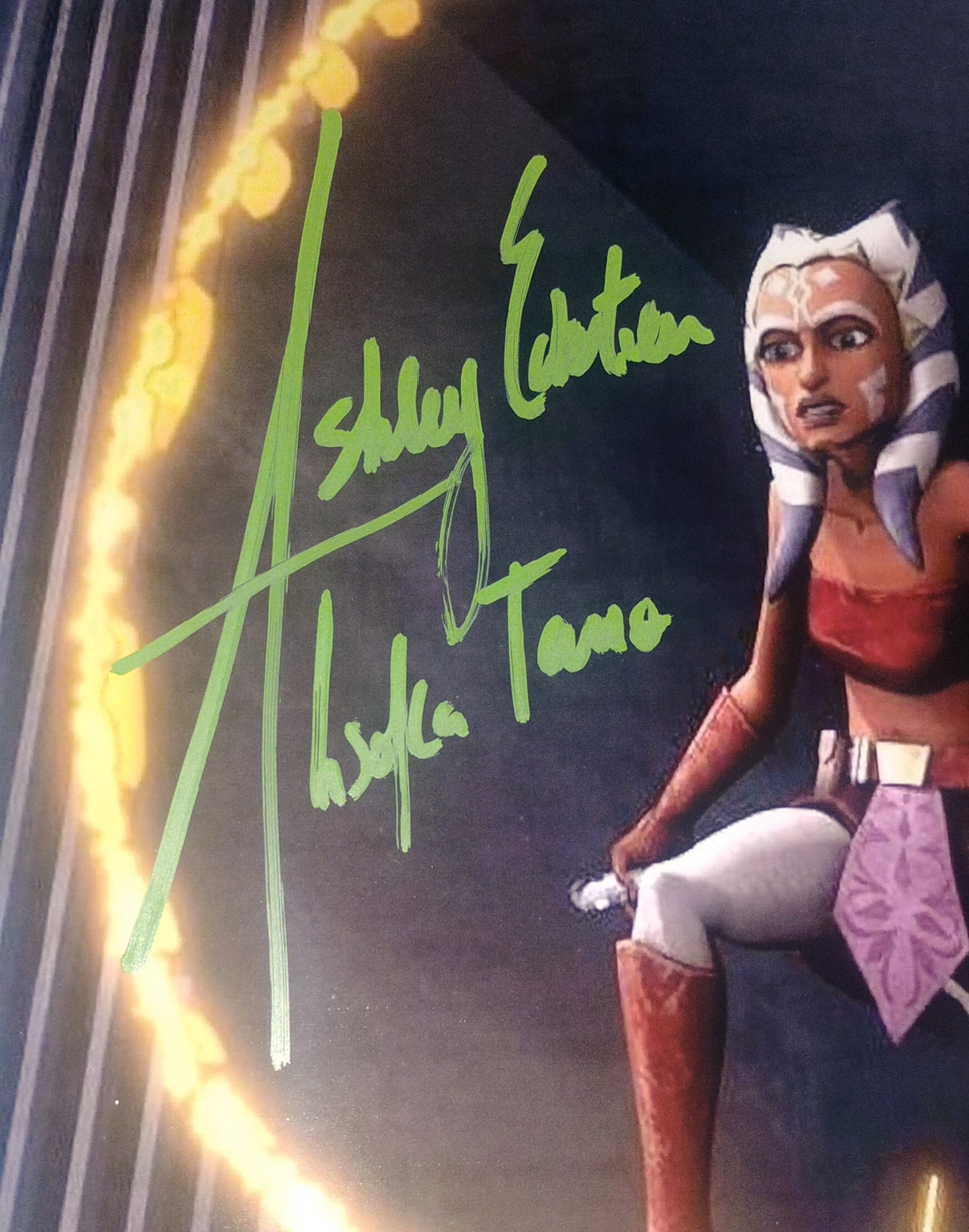 Ashley Eckstein Hand Signed Autograph 8x10 Photo COA Star Wars Clone Wars