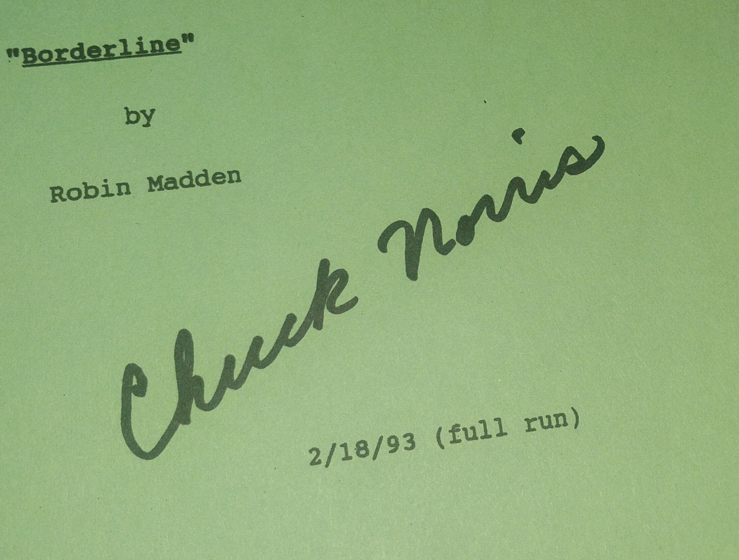 Chuck Norris Hand Signed Autograph Walker Texas Ranger Script COA