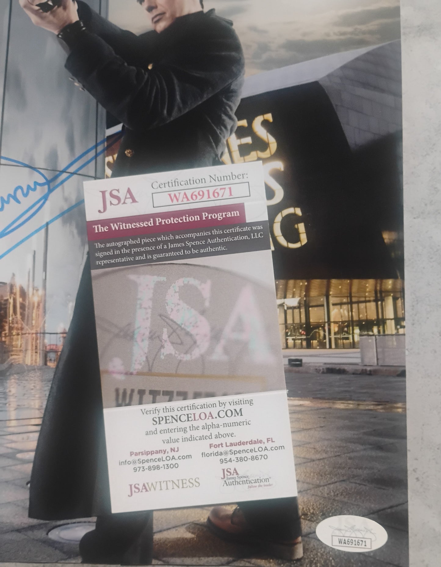 John Barrowman Hand Signed Autograph 8x10 Photo JSA COA Torchwood
