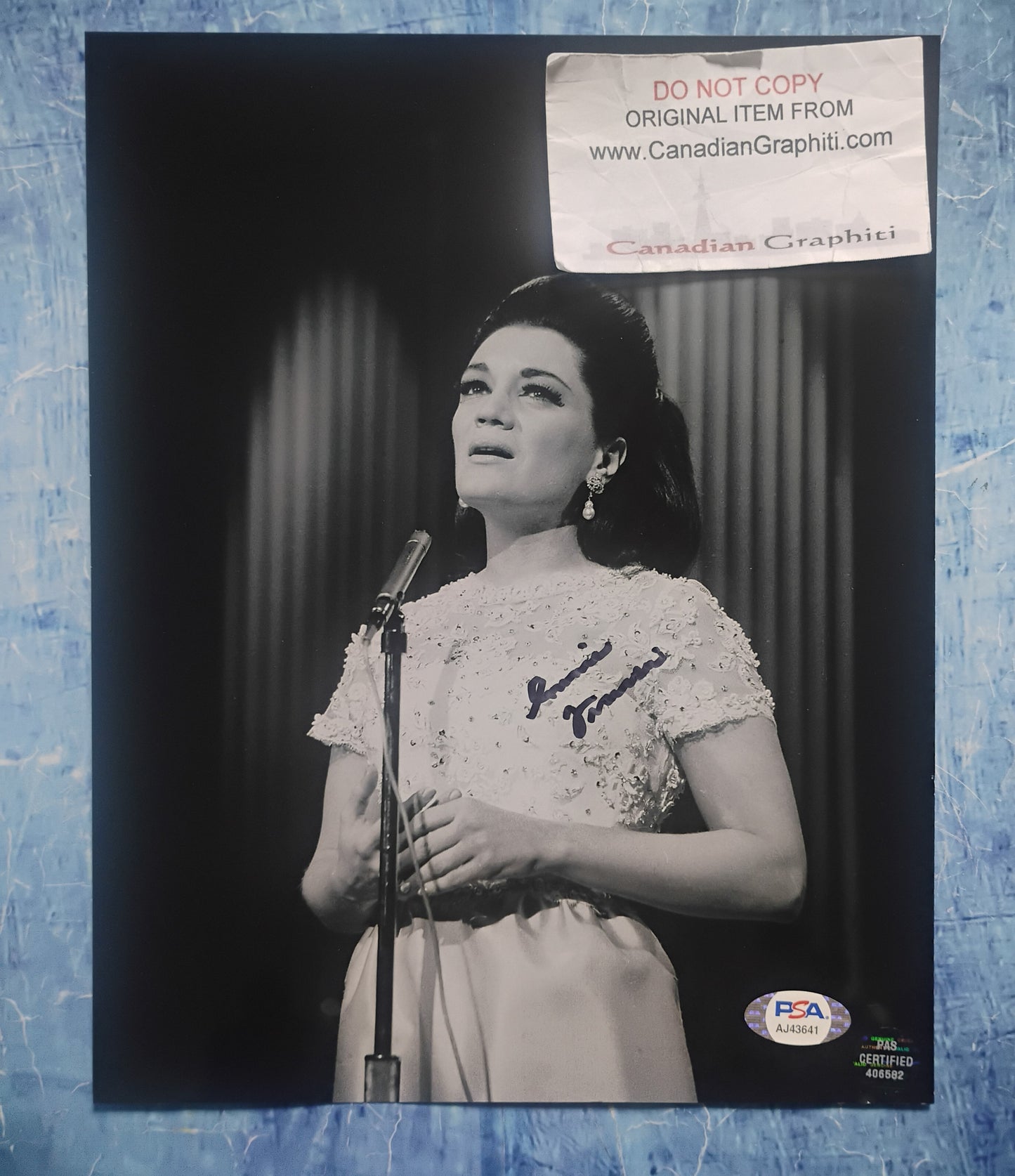 Connie Francis Hand Signed Autograph 8x10 Photo PSA COA