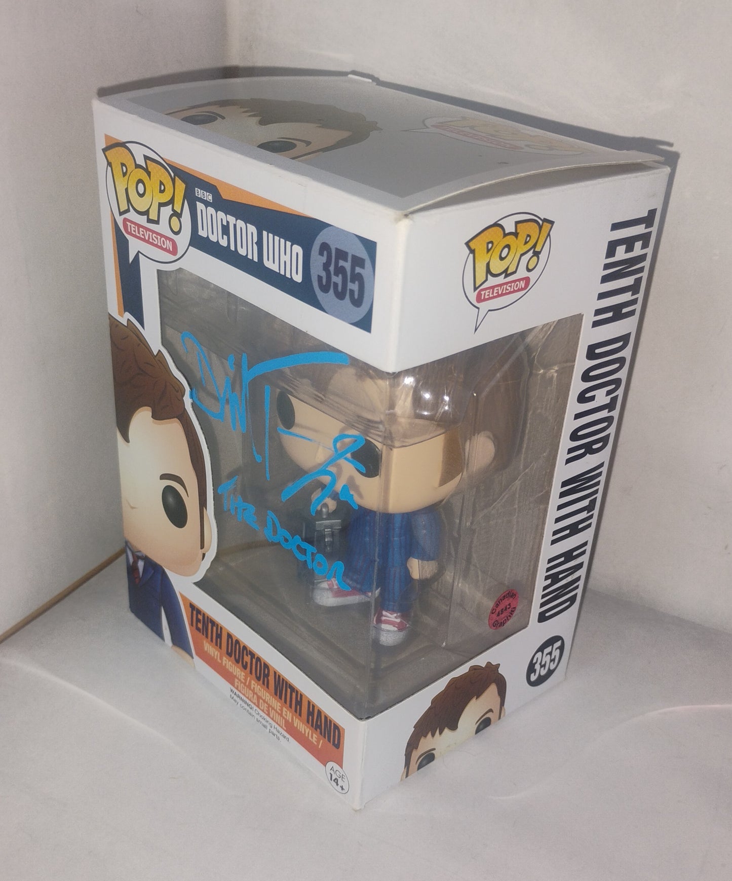 David Tennant Hand Signed Autograph Doctor Who Funko Pop COA