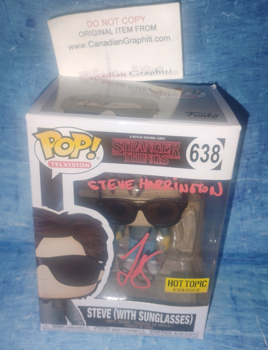 Joe Keery Hand Signed Autograph Stranger Things Funko Pop COA
