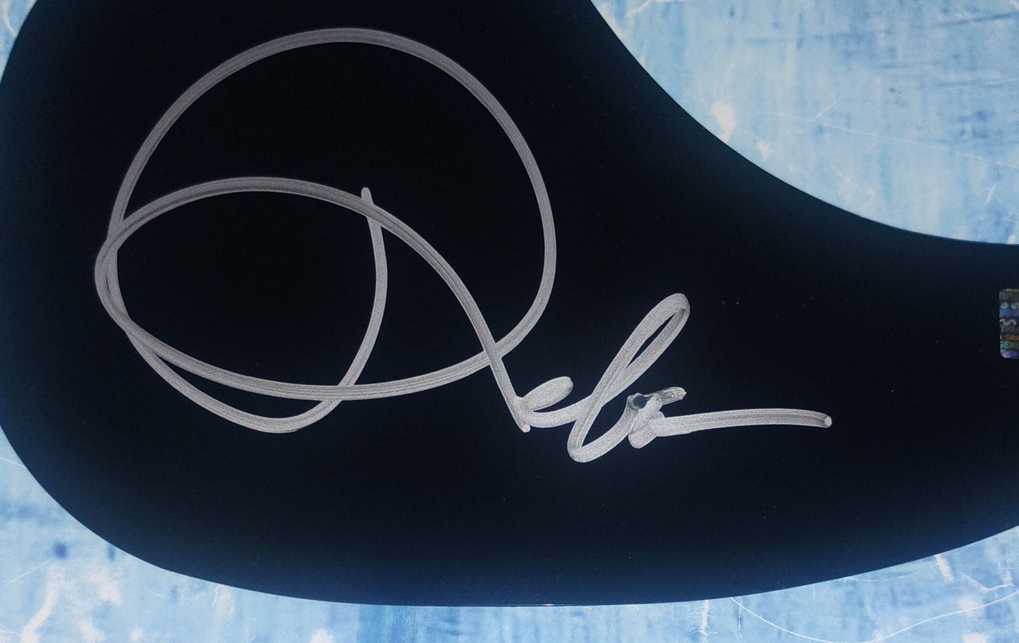 Reba McEntire Hand Signed Autograph Guitar Pick Guard COA