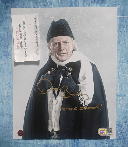 David Bradley Hand Signed Autograph 8x10 Photo SWAU COA Doctor Who