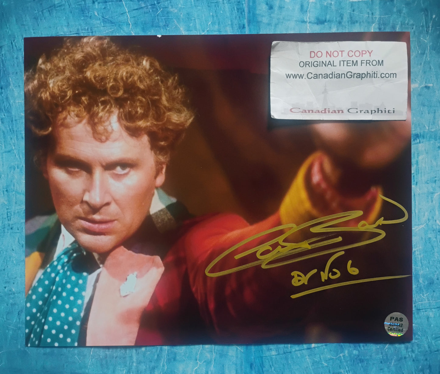 Colin Baker Hand Signed Autograph 8x10 Photo COA Doctor Who