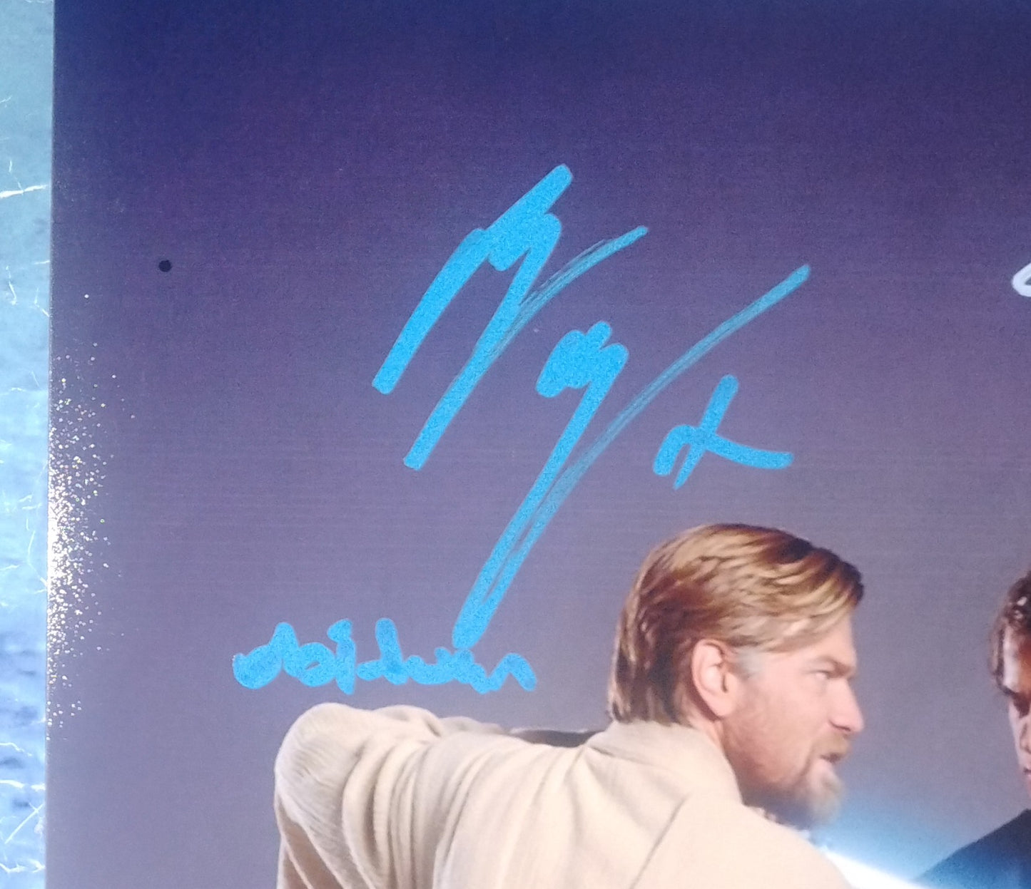 Hayden Christensen & Ewan McGregor Hand Signed Autograph 11x14 Photo COA Star Wars
