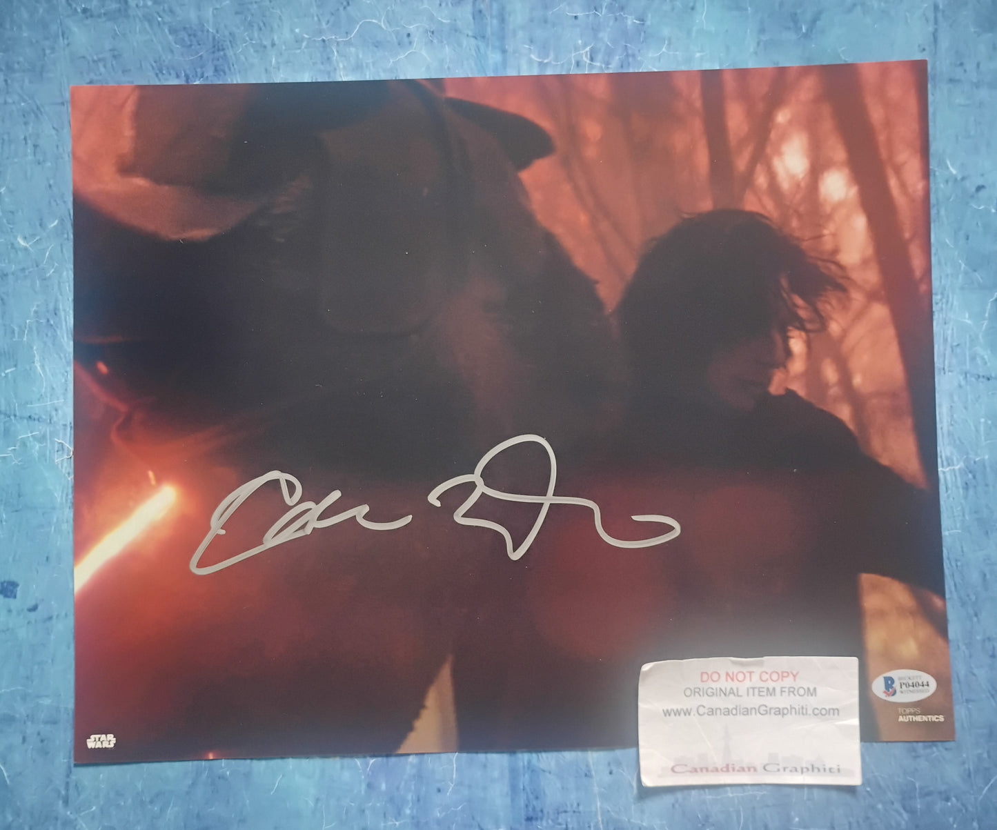 Adam Driver Hand Signed Autograph 11x14 Photo BAS COA Star Wars