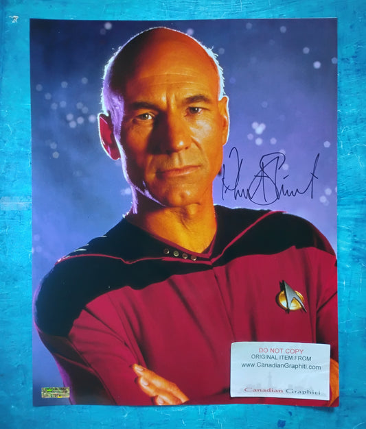Patrick Stewart Hand Signed Autograph 11x14 Photo COA Star Trek