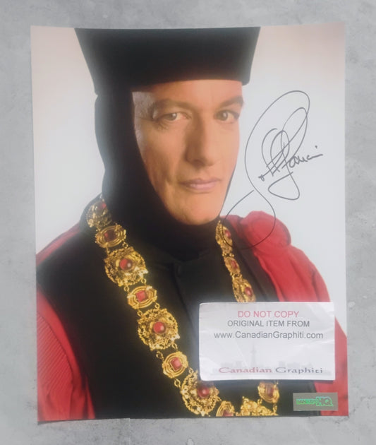 John De Lancie Hand Signed Autograph 8x10 Photo COA Star Trek