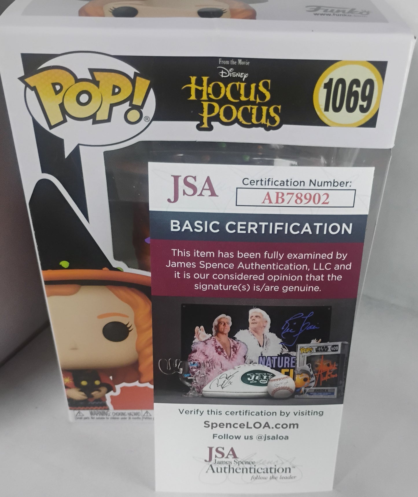 Jason Marsden & Thora Birch Hand Signed Autograph Hocus Pocus Funko Pop JSA COA