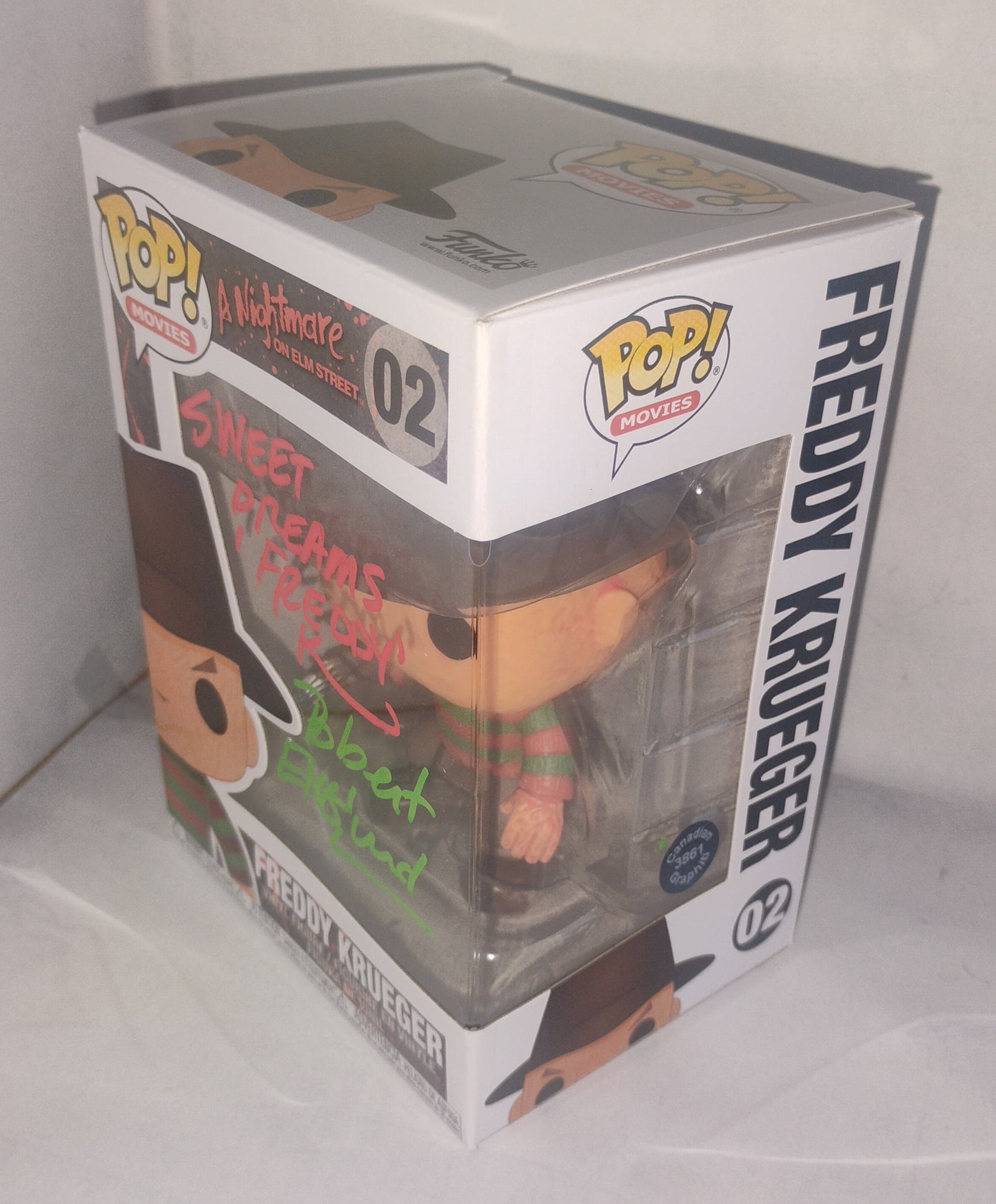 Robert Englund Hand Signed Autograph Freddy Krueger Funko Pop COA