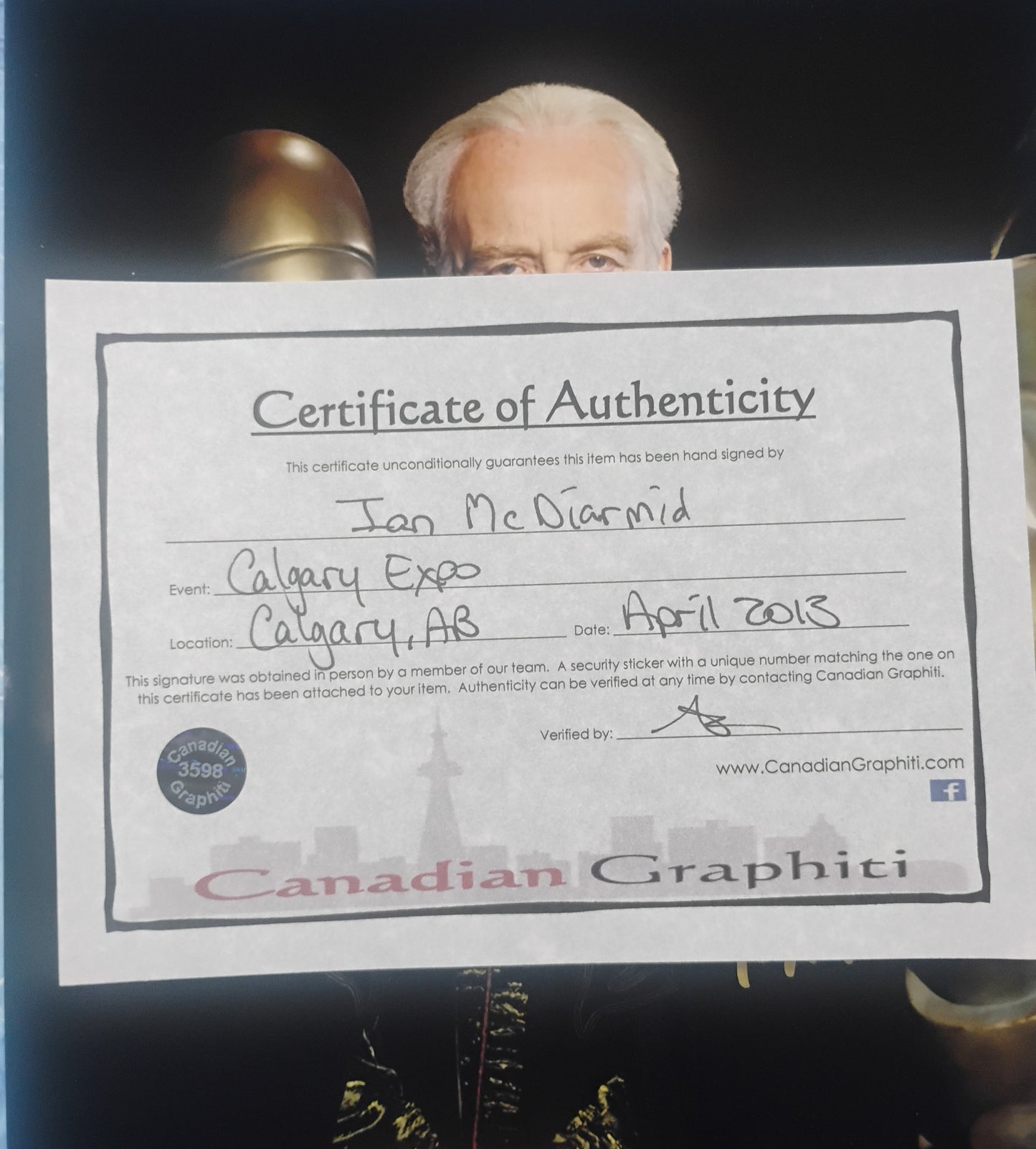 Ian McDiarmid Hand Signed Autograph 8x10 Photo COA Star Wars