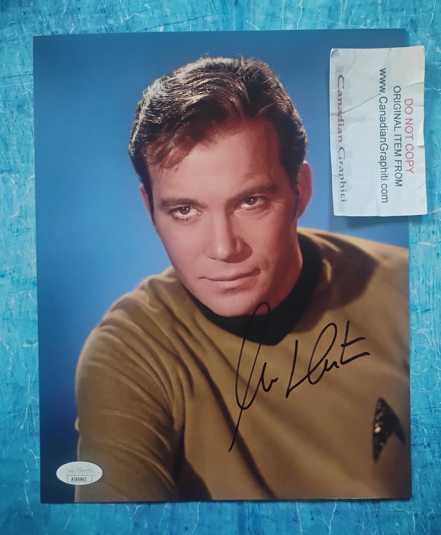 William Shatner Hand Signed Autograph 8x10 Photo JSA COA Star Trek