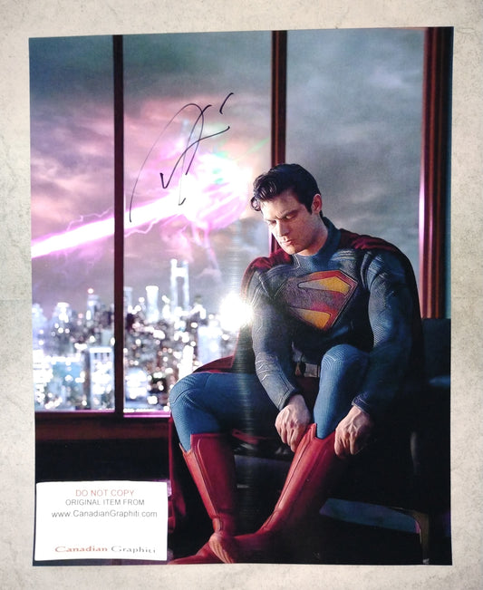 David Corenswet Hand Signed Autograph 11x14 Photo COA Superman