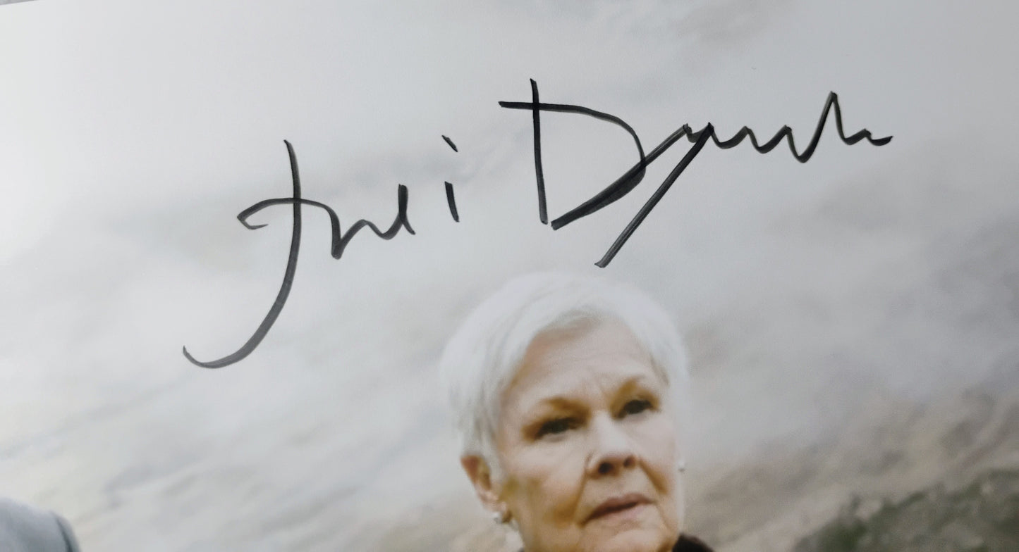 Judi Dench Hand Signed Autograph 8x10 Photo BAS COA