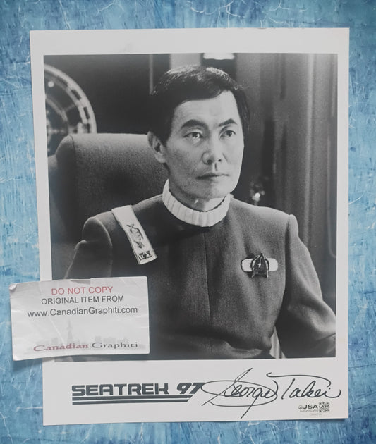 George Takei Hand Signed Autograph 8x10 Photo JSA COA Star Trek