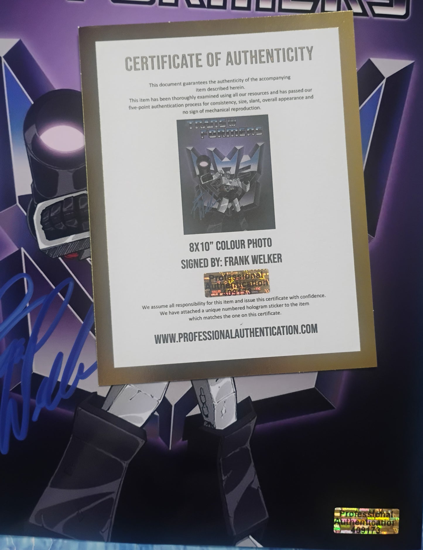 Frank Welker Hand Signed Autograph 8x10 Photo COA Megatron