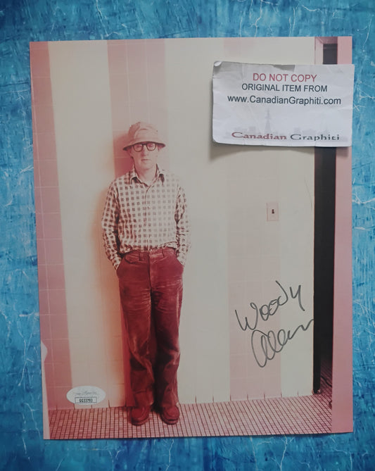 Woody Allen Hand Signed Autograph 8x10 Photo JSA COA