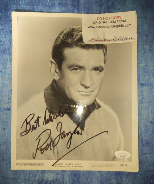 Rod Taylor Hand Signed Autograph 8x10 Photo JSA COA