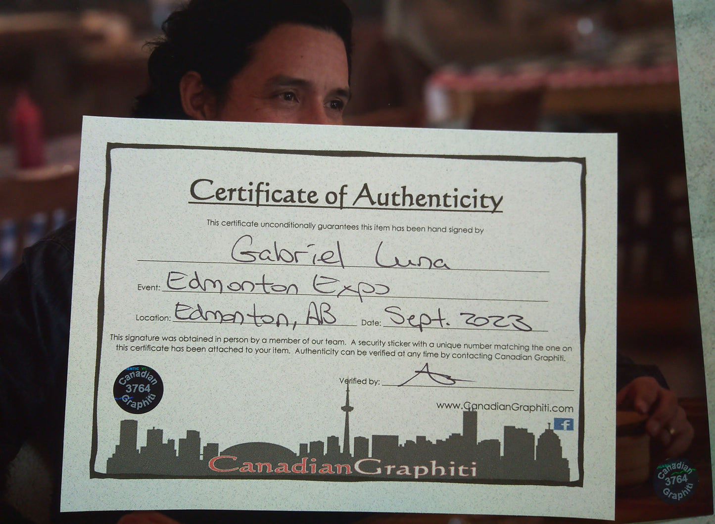 Gabriel Luna Hand Signed Autograph 8x10 Photo COA The Last Of Us