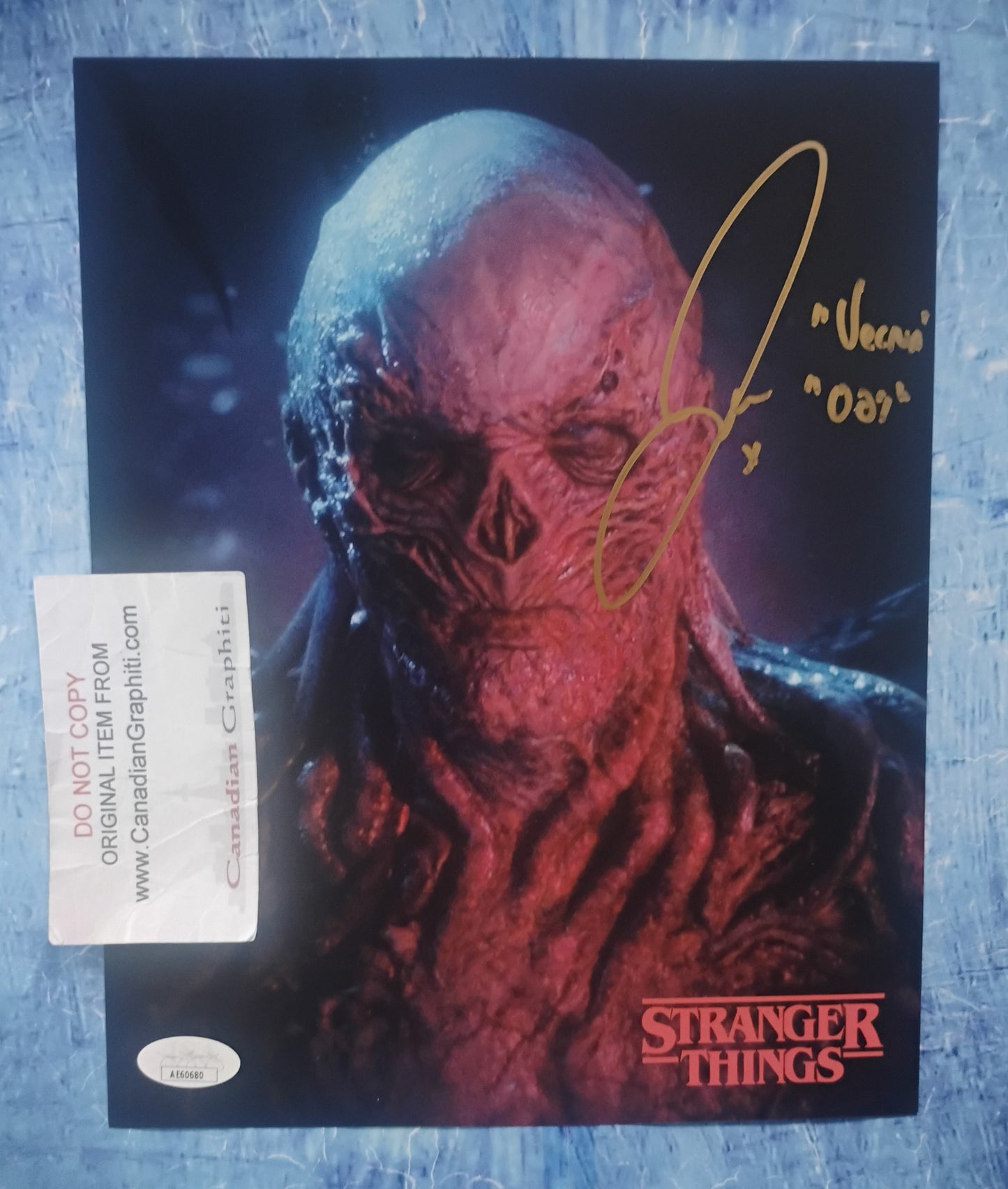 Jamie Campbell Bower Hand Signed Autograph 8x10 Photo JSA COA Stranger Things
