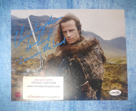 Christopher Lambert Hand Signed Autograph 8x10 Photo JSA COA Highlander